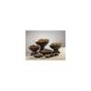 Saladier rond Frida mélamine bois/noir ø 22 cm 2,2 L
