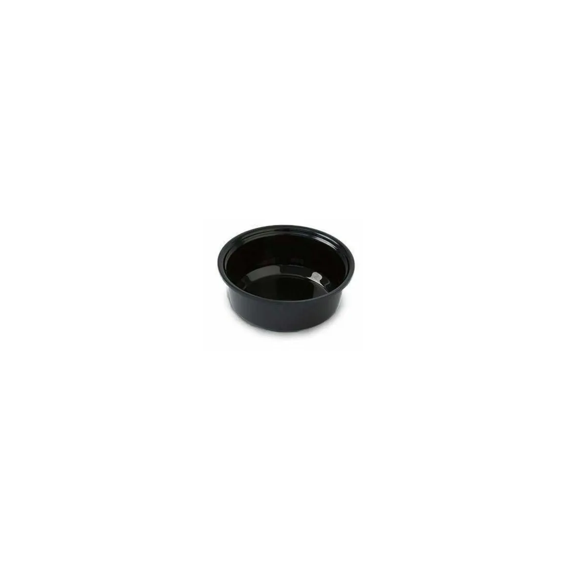 Saladier rond plexi noir pour kit carrousel ø 22 cm H. 8 cm
