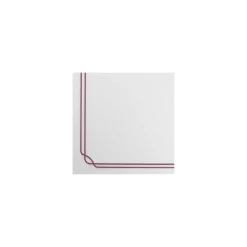 Serviette celisoft avec liseré bordeaux 40 x 40 cm - par 50