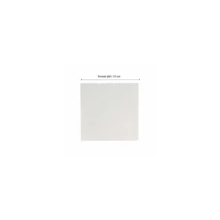 Serviette cocktail double point blanche 20 x 20 cm - par 100