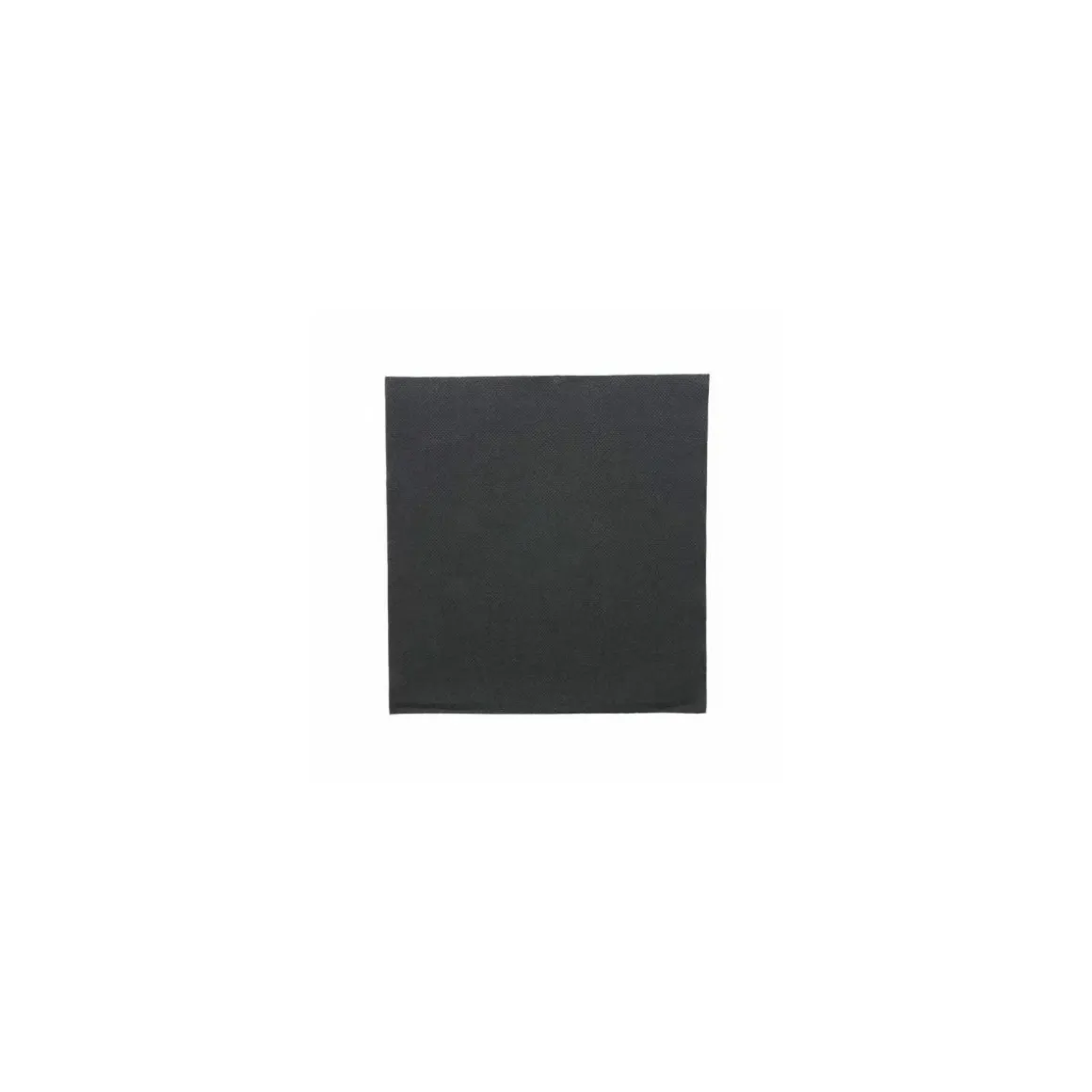 Serviette double point ouate noire 39 x 39 cm - par 50