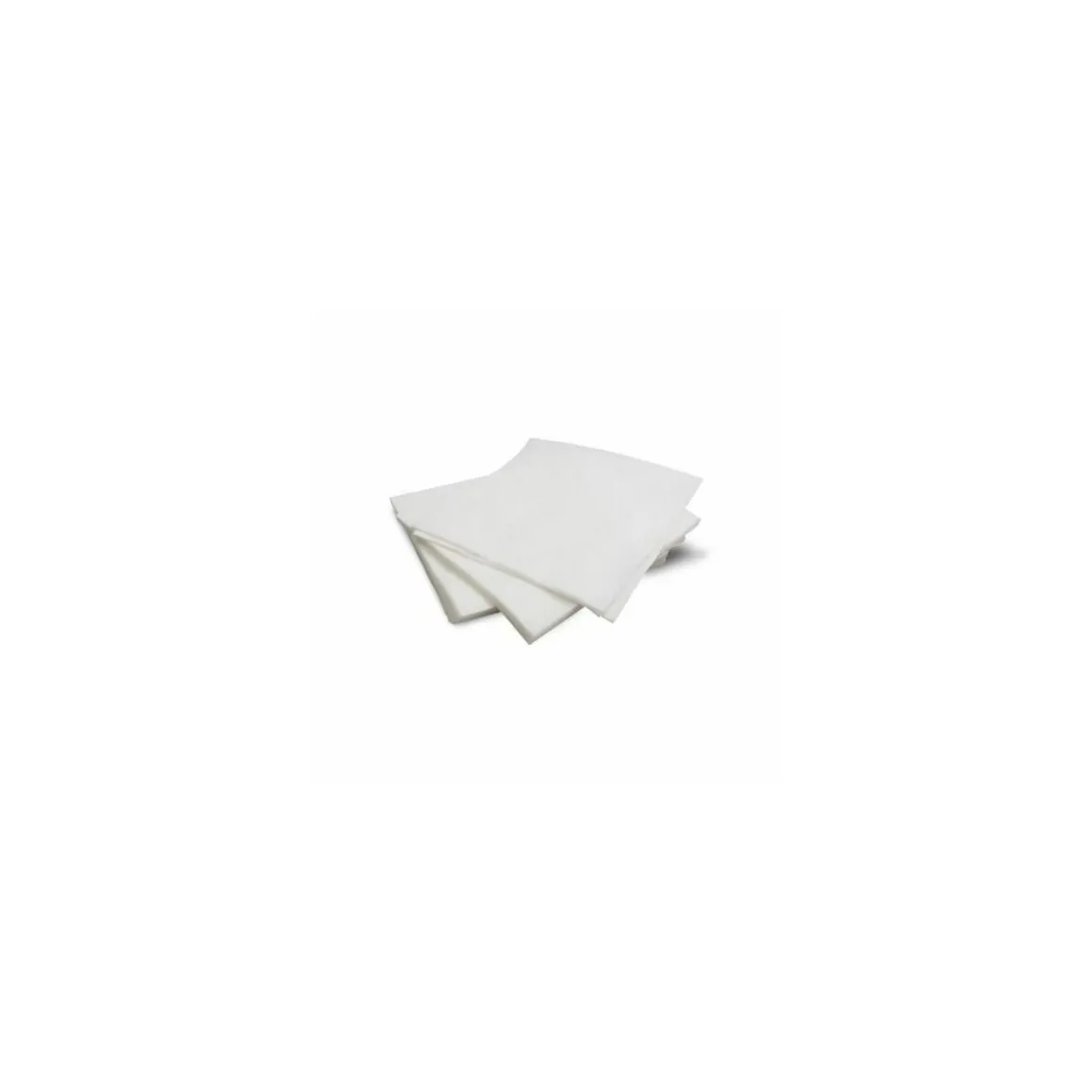 Serviette jetable ouate blanche 1 feuille 30 x 30 cm - par 200