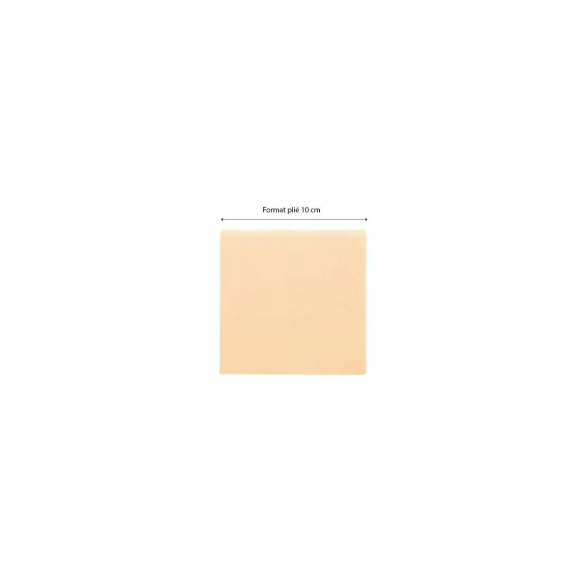 Serviette ouate ivoire 20 x 20 cm - par 100