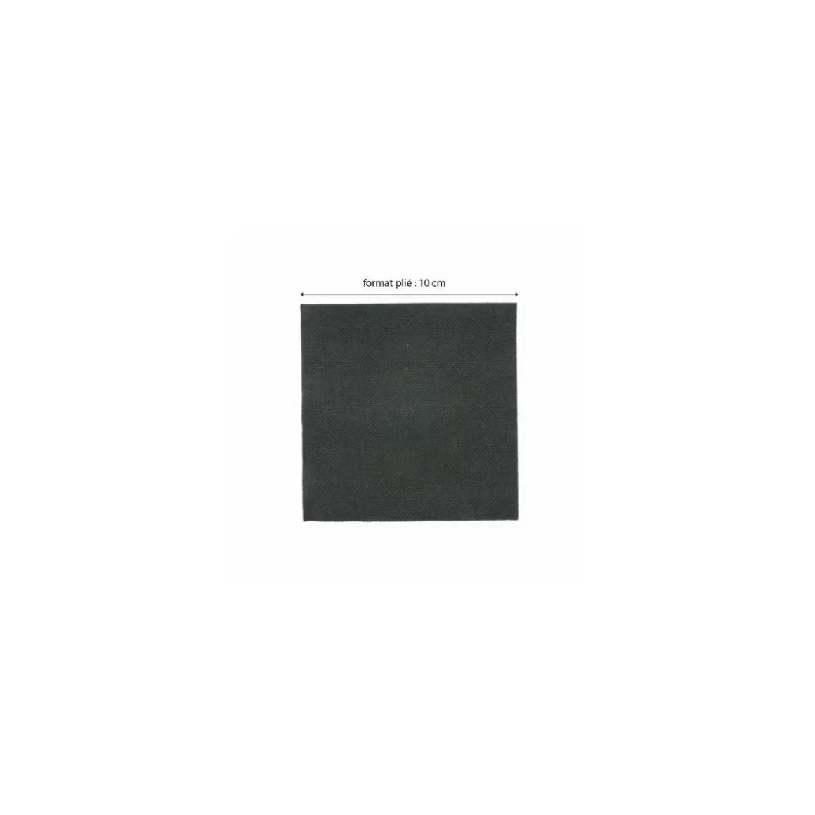 Serviette ouate noire 20 x 20 cm - par 100