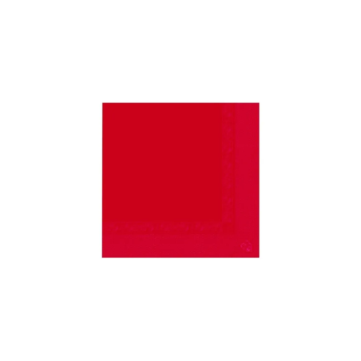 Serviette ouate rouge 39 x 39 cm - par 100