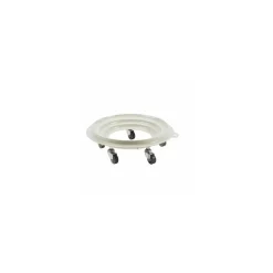 Socle rouleur rond 5 roues pour futs et conteneurs Gilac