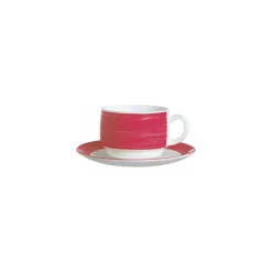 Soucoupe brush cherry ø 14 cm - par 6