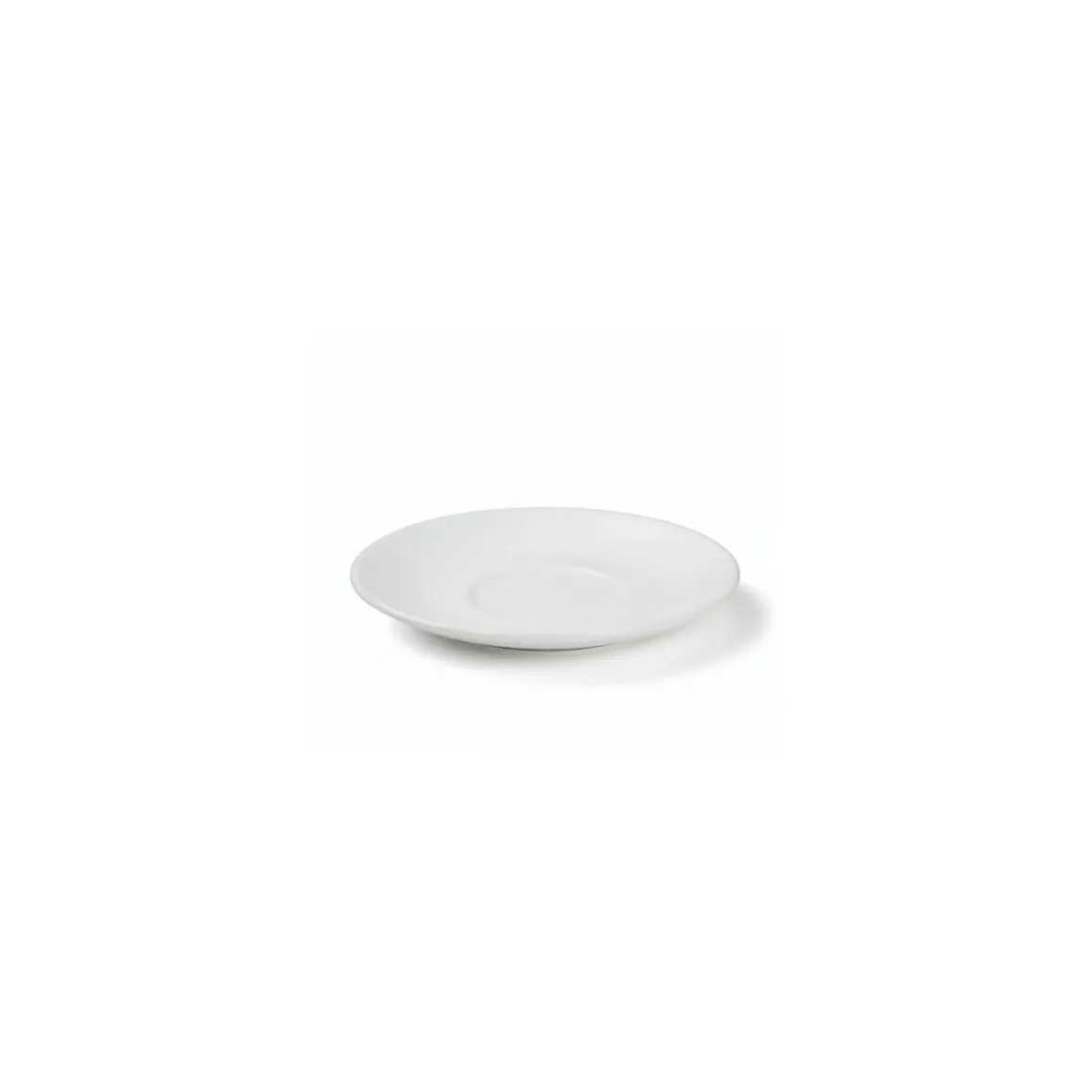 Soucoupe à café blanche verre trempé ø 11,2 cm - par 6