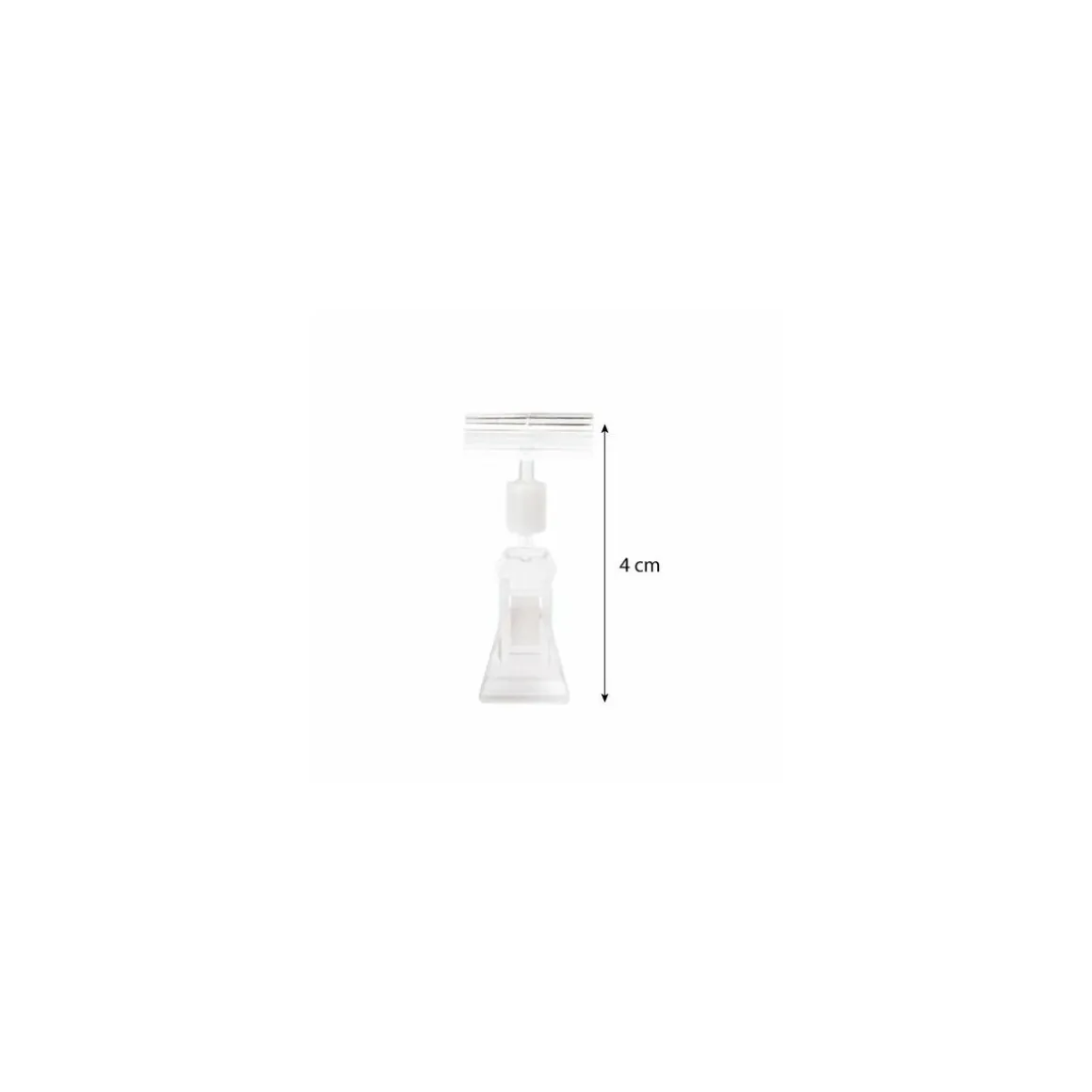 Support blanc 4 cm à tête pivotante pour étiquette Edikio - par 25