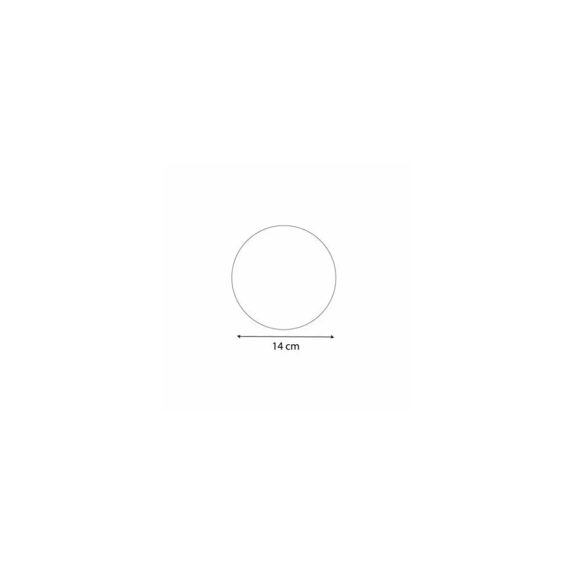 Support carton rond or double face Ø 14 cm - par 100