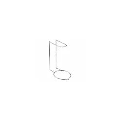 Support de présentation plat en inox 23 x 19 x 12,9 cm