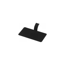 Support rectangle en plastique noir 10 x 5,5 cm - par 100