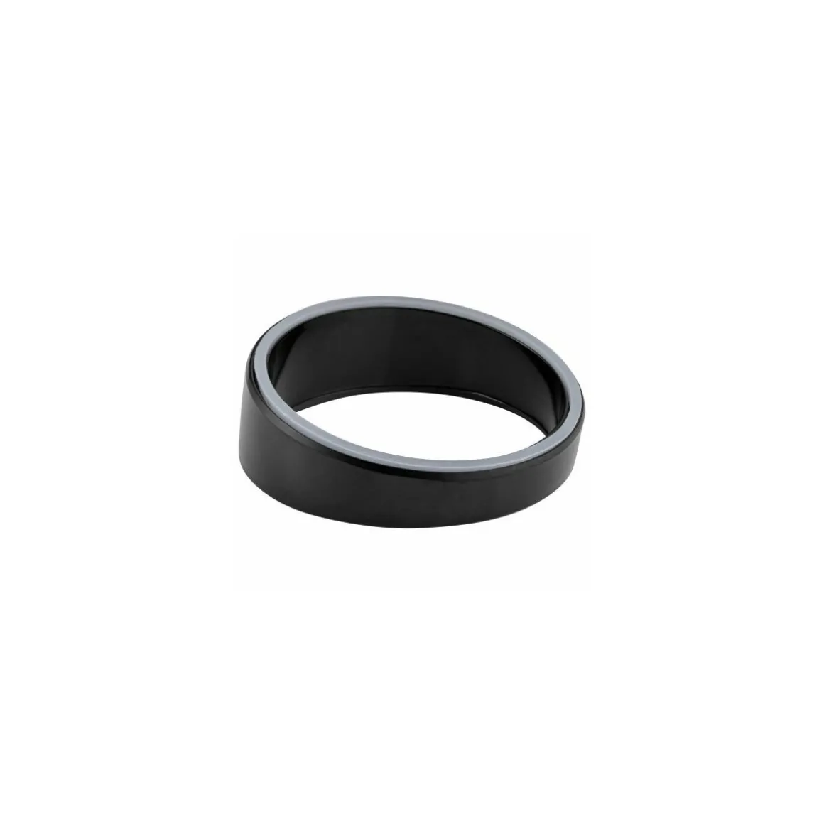 Surélévateur rond penché mélamine noire ø 9 cm H. 3 cm