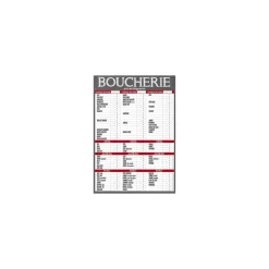 Tableau tarif boucherie maestro VBVAP 70 x 100 cm