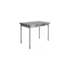 Table centrale démontable inox 140 x 70 x 90 cm