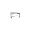 Table de préparation inox avec bac 190 x 60 cm dosseret 10 cm
