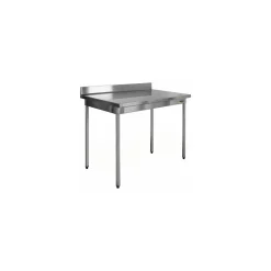 Table inox démontable à dosseret 100 x 70 x 90 cm
