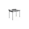 Table inox démontable à dosseret 70 x 70 x 90 cm