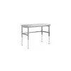 Table inox à hauteur variable 200 x 70 cm