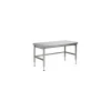 Table inox à hauteur variable 180 x 70 cm