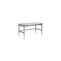 Table inox à hauteur variable 180 x 70 cm