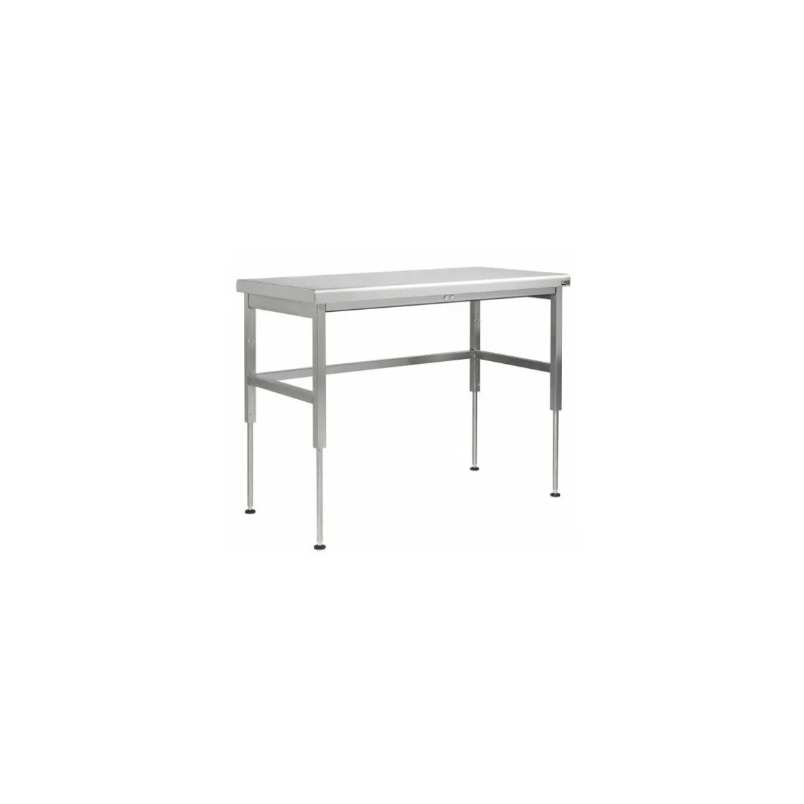 Table inox à hauteur variable 120 x 70 cm