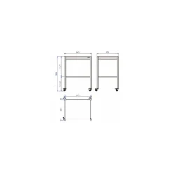 Table multi-services inox sur roues