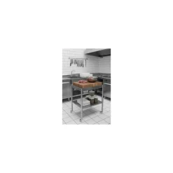 Table multi-services inox sur roues