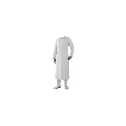 Tablier de laboratoire en nitrile blanc 500 µ 120 cm