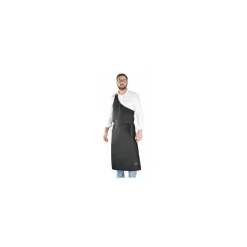 Tablier parisien Basile polycoton noir Talbot 117 cm