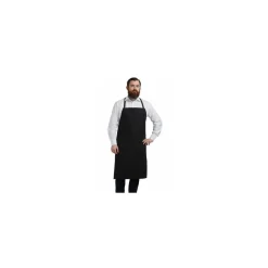 Tablier valet noir coton 100 cm