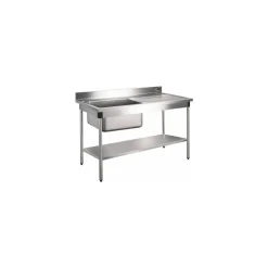 Étagère pour table inox 140 x 70 cm