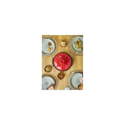 Tajine induction Atlas alu et céramique rouge Ø 30 cm