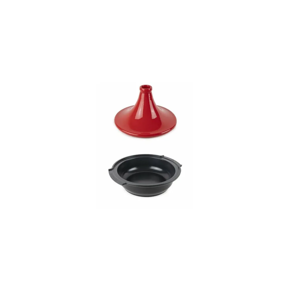 Tajine induction Atlas alu et céramique rouge Ø 30 cm