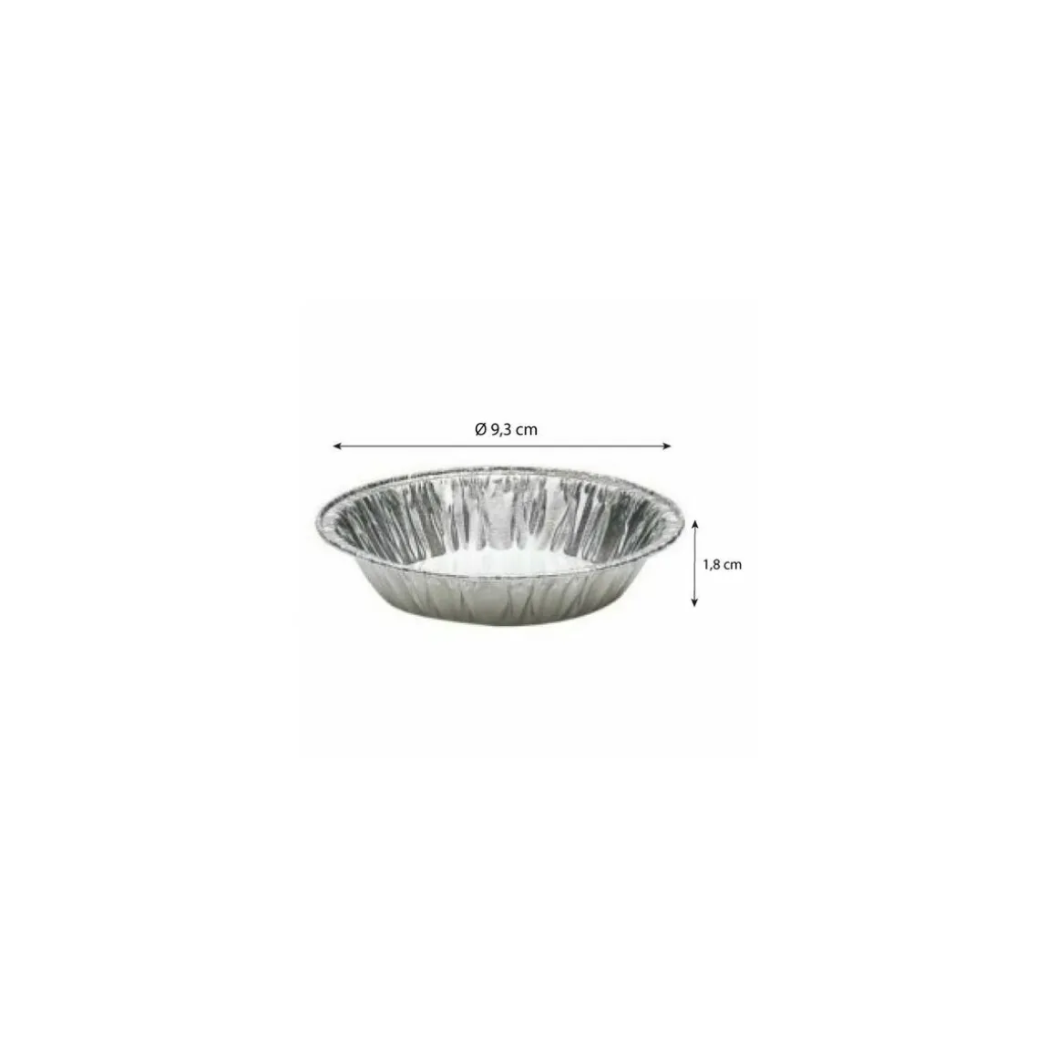 Tartelette aluminium TA 93 7 cl - par 100