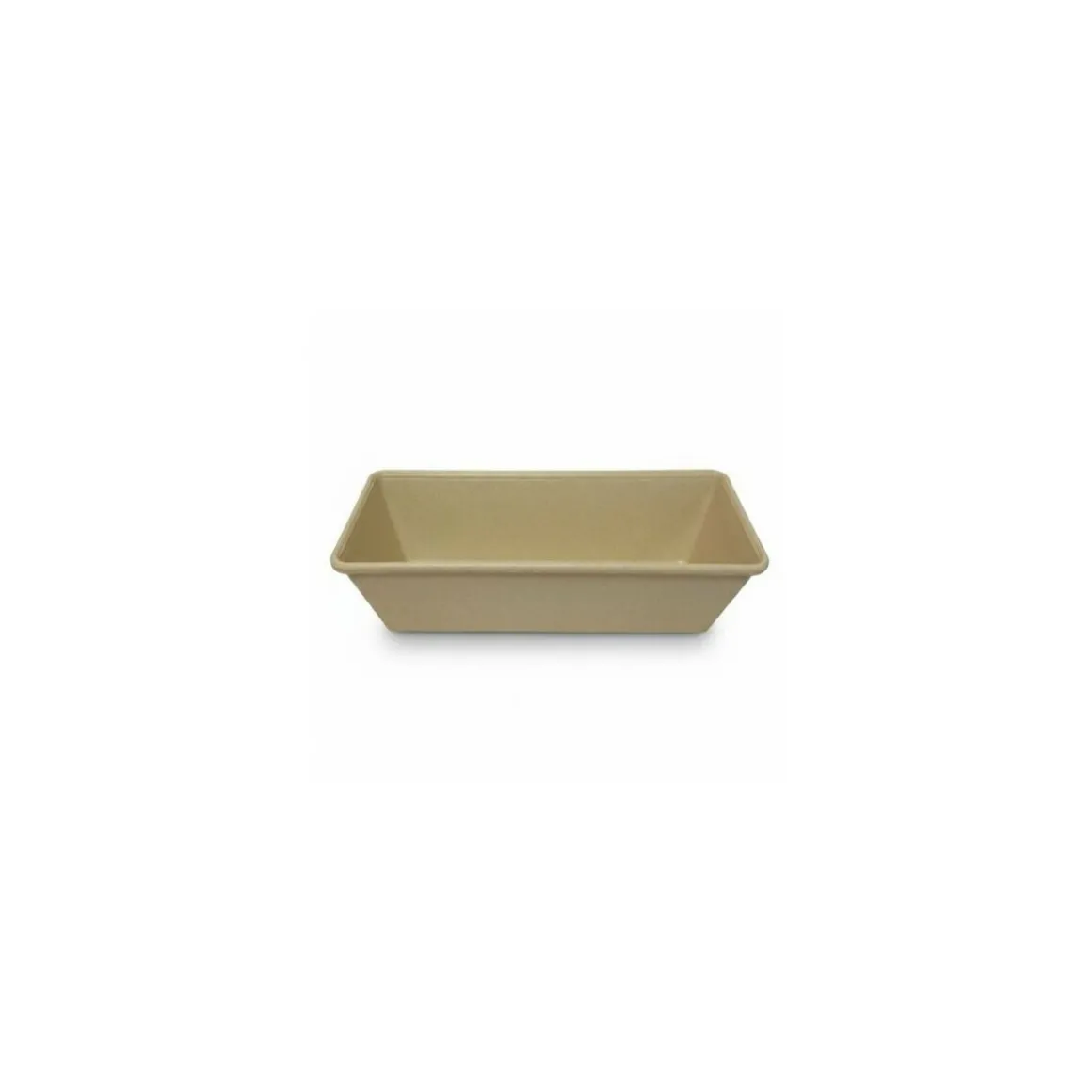 Terrine rectangulaire plastique beige 220 cl - par 10
