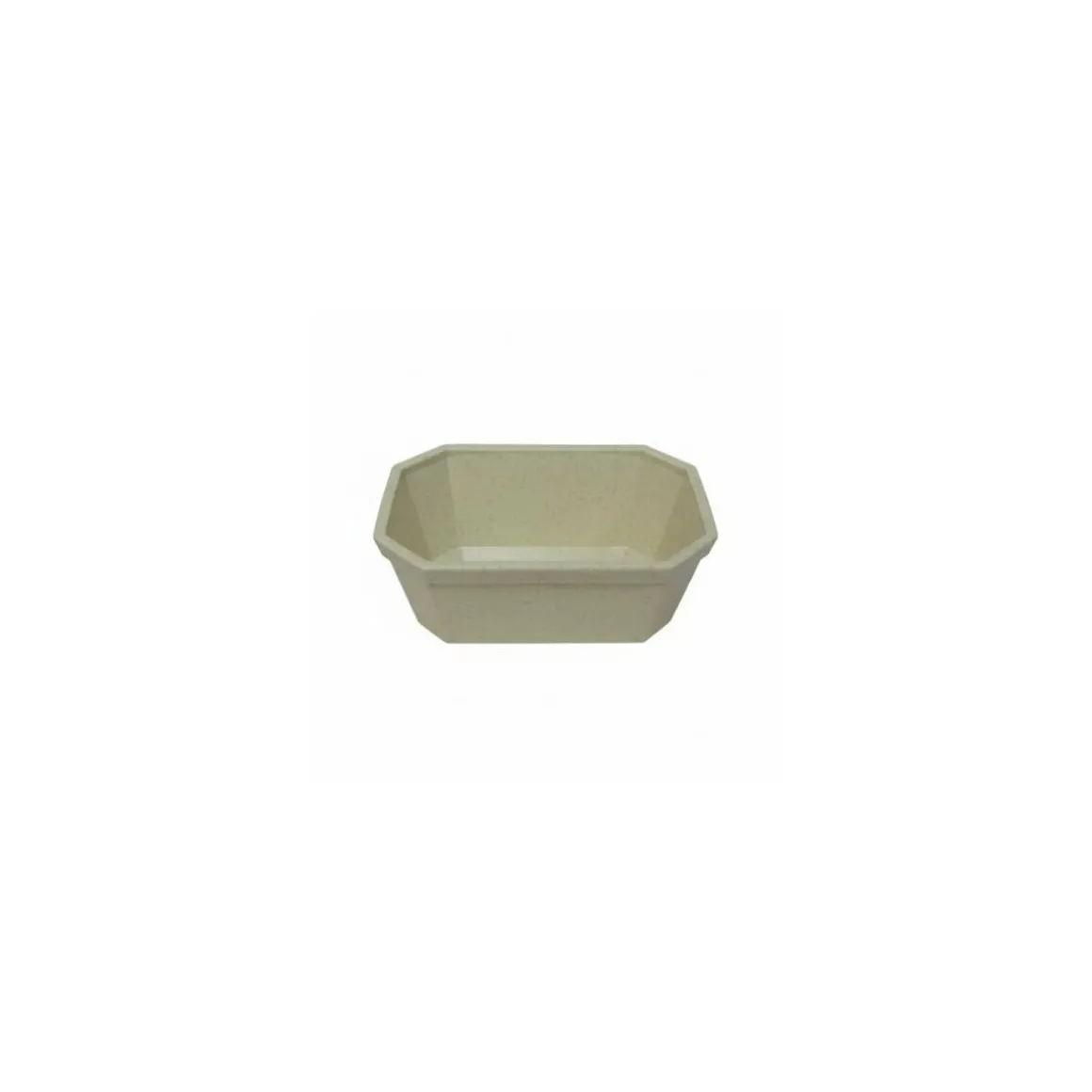 Terrine rectangulaire plastique beige 50 cl - par 100