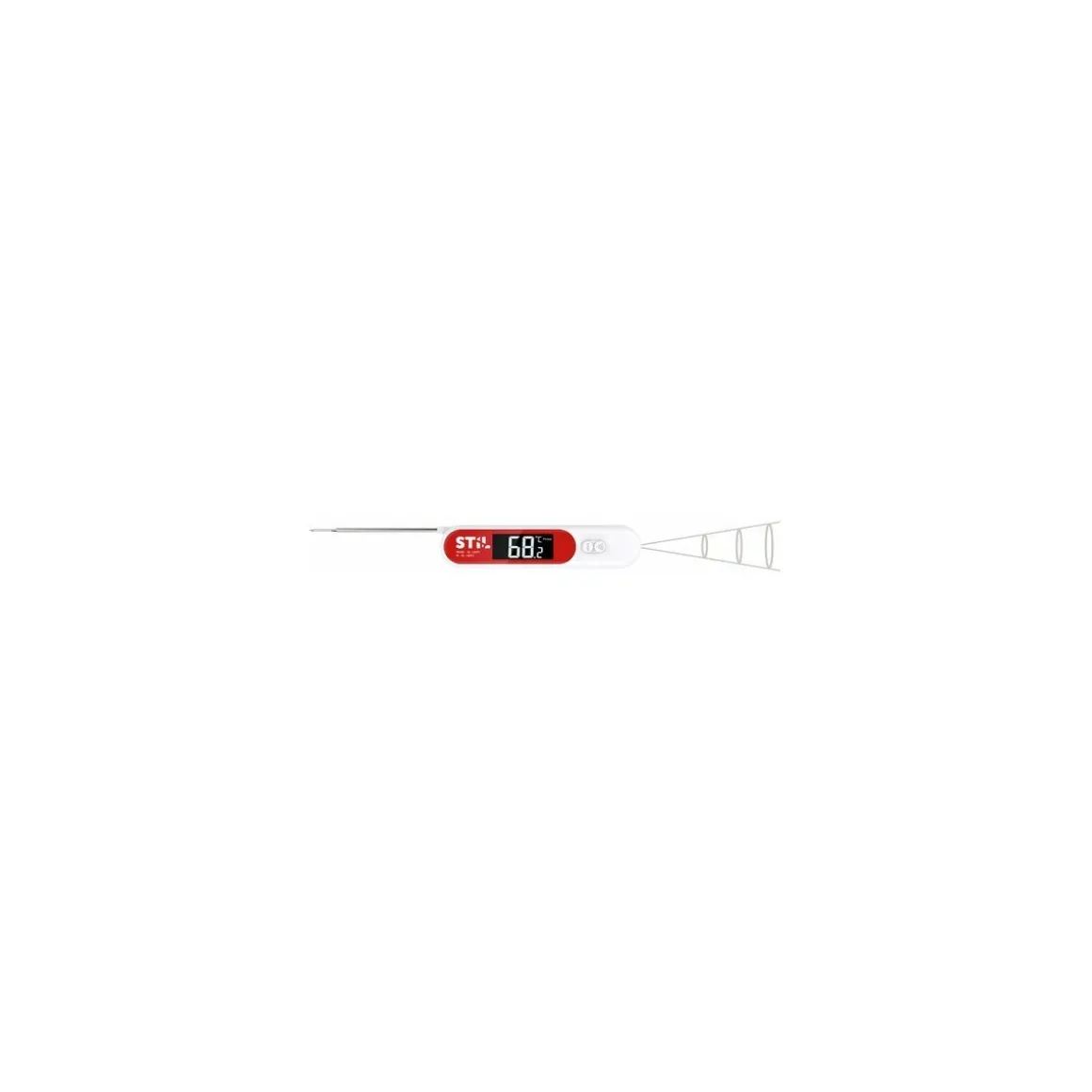 Thermomètre duo infrarouge + sonde repliable -30° + 300°C