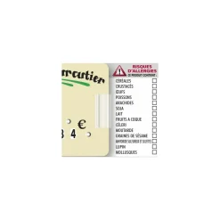 Étiquette allergènes 4 x 7 cm - par 10