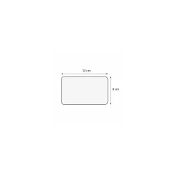Étiquette artisan charcutier sans texte à pique et tournette 8 x 12 cm - par 10
