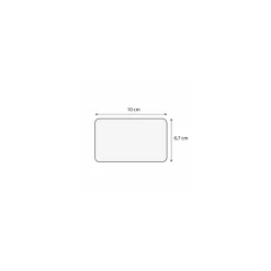 Étiquette carte de visite sans pique 10 x 6,7 cm - par 10