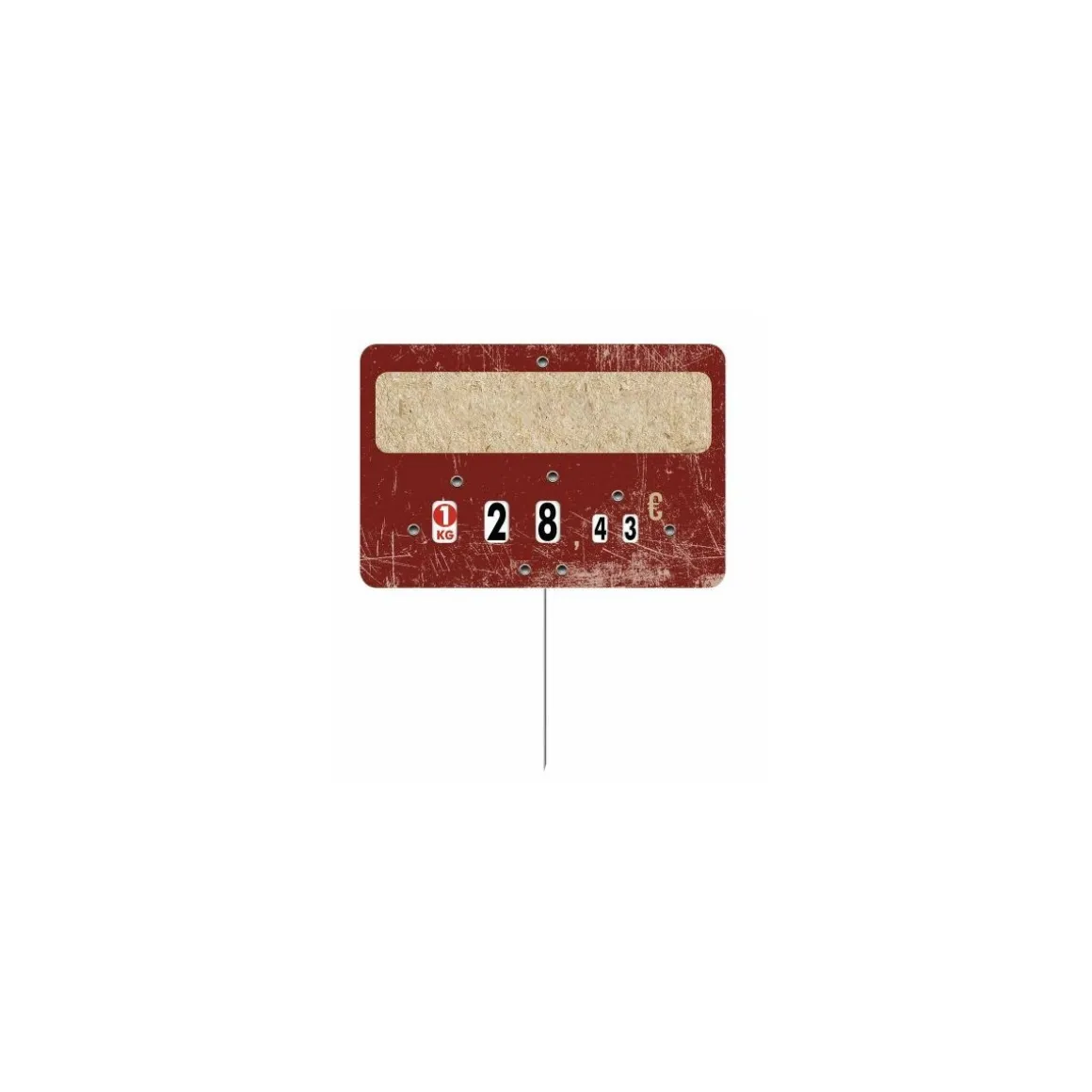 Étiquette Deluxe sans texte et à pique 10,5 x 7 cm - par 10