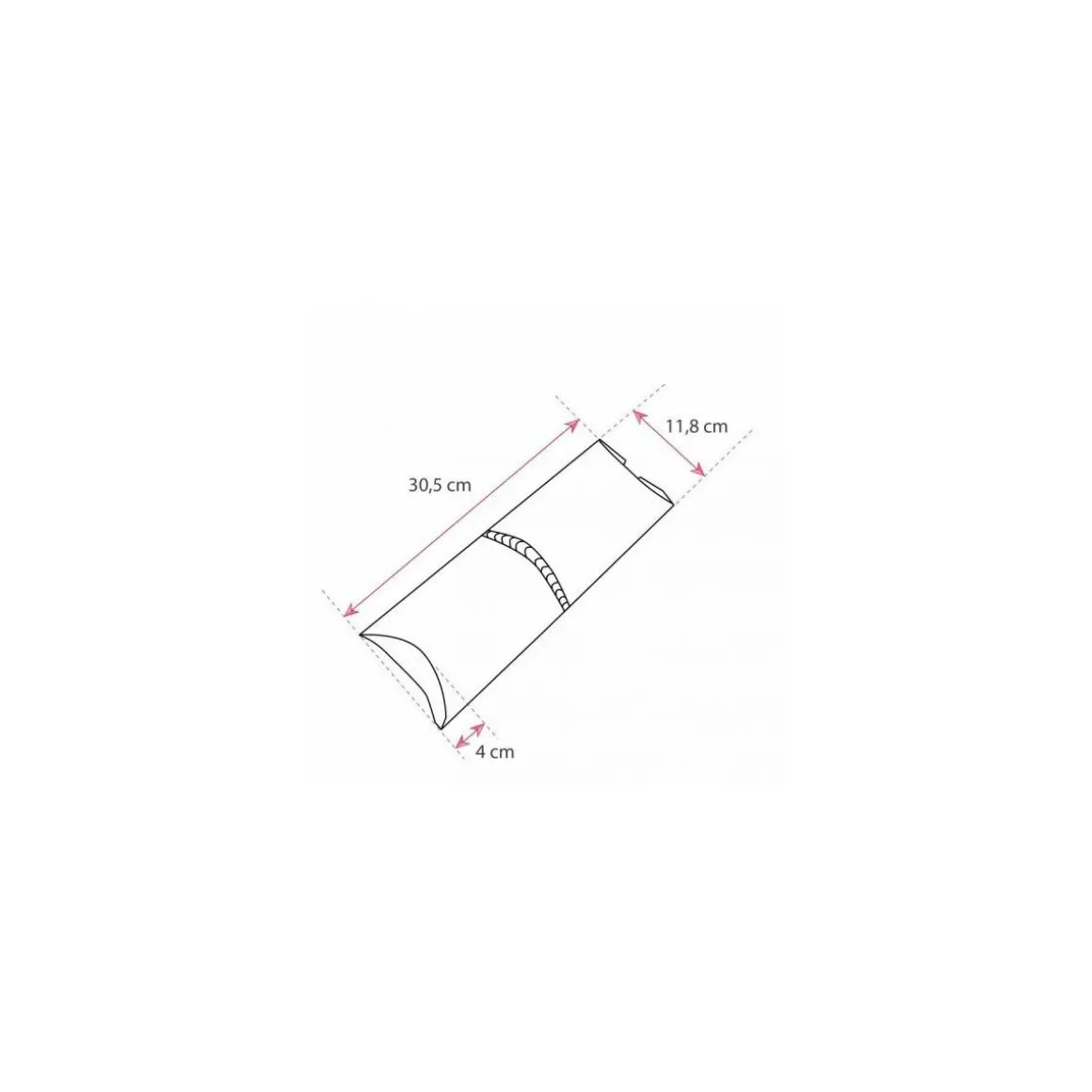 Étui à wrap kraft brun 30,5 x 11,8 x 4 cm - par 500