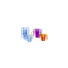 Verre découpe nasale paille copolyester bleu 16 cl - par 12