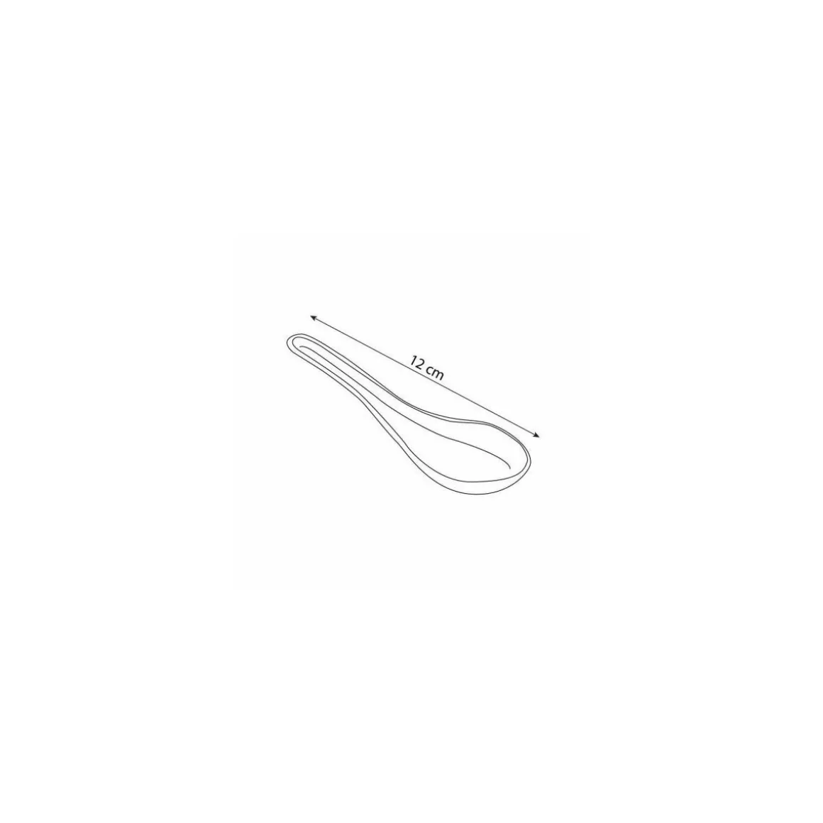 Verrine plastique cuillère chinoise transparente 20 ml - par 50