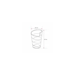 Verrine transparente 55 ml effet ruban- par 24
