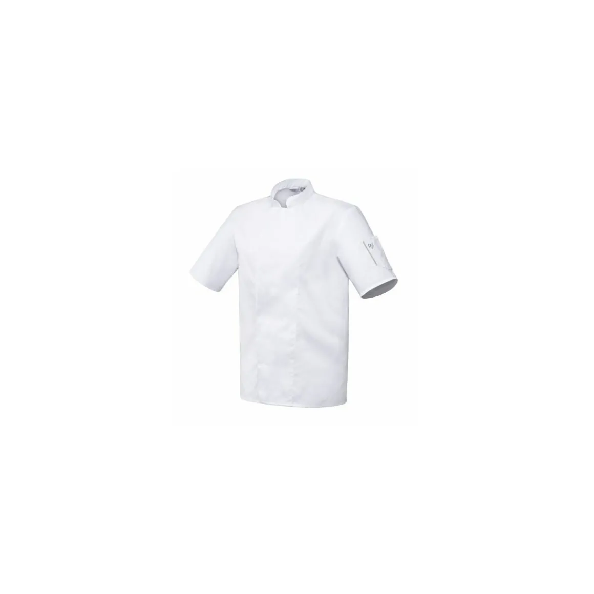Veste de cuisine Robur manche courtes Nero blanche T2