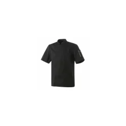Veste de cuisine Robur manches courtes Nero noire T0