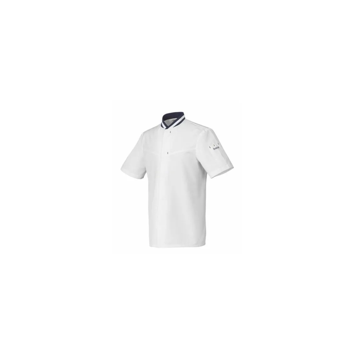 Veste manches courtes Hylo polycoton blanc/marine - taille 3