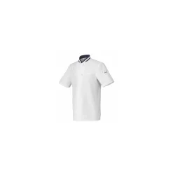 Veste manches courtes Hylo polycoton blanc/marine - taille 1